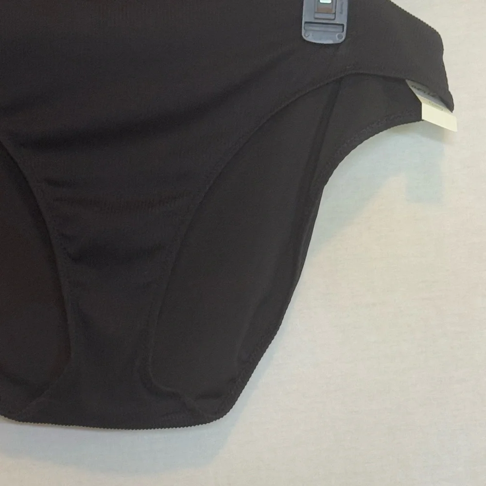 AA-3‎ Aerie NWT Black Ribbed Summer Swim Bikini Bottoms Size XL